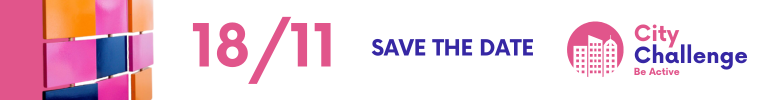18/11 Save the date City Challange Be Active baner